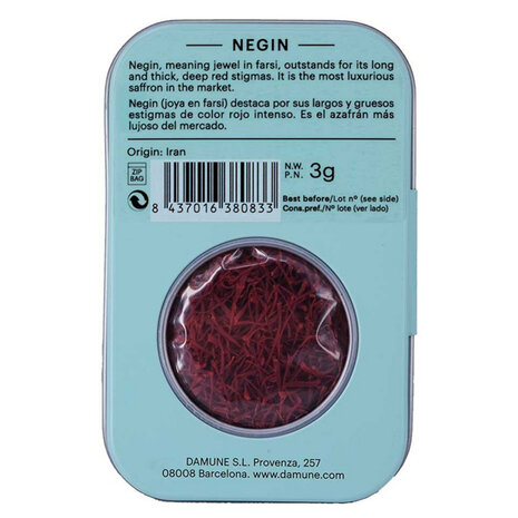 Negin Saffraan 2 Gram - Premium Perzische Saffraandraadjes van Luxe Kwaliteit