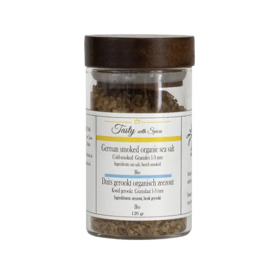 Duits koud gerookt zout - granulaat 1-3 mm 120 gram
